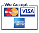 Logo - MasterCard, Visa and American Express